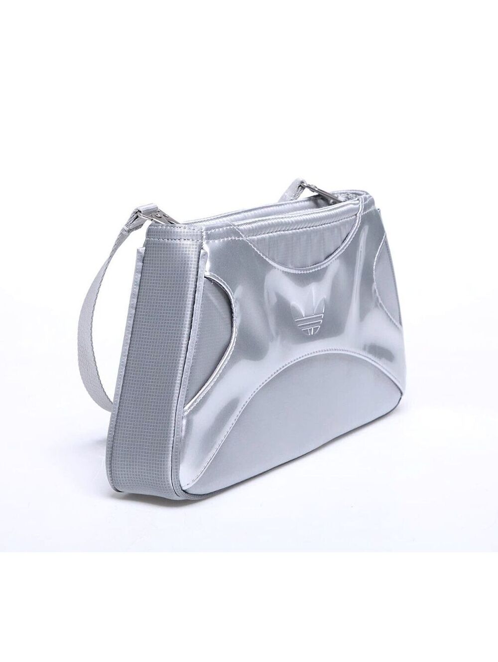 New! Adidas Clutch Shoulder Bag JX9194 | Silver Metallic